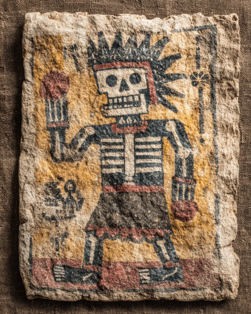Mictlāntēcutli — Skeletal lord of Mictlan picture 1 of 4