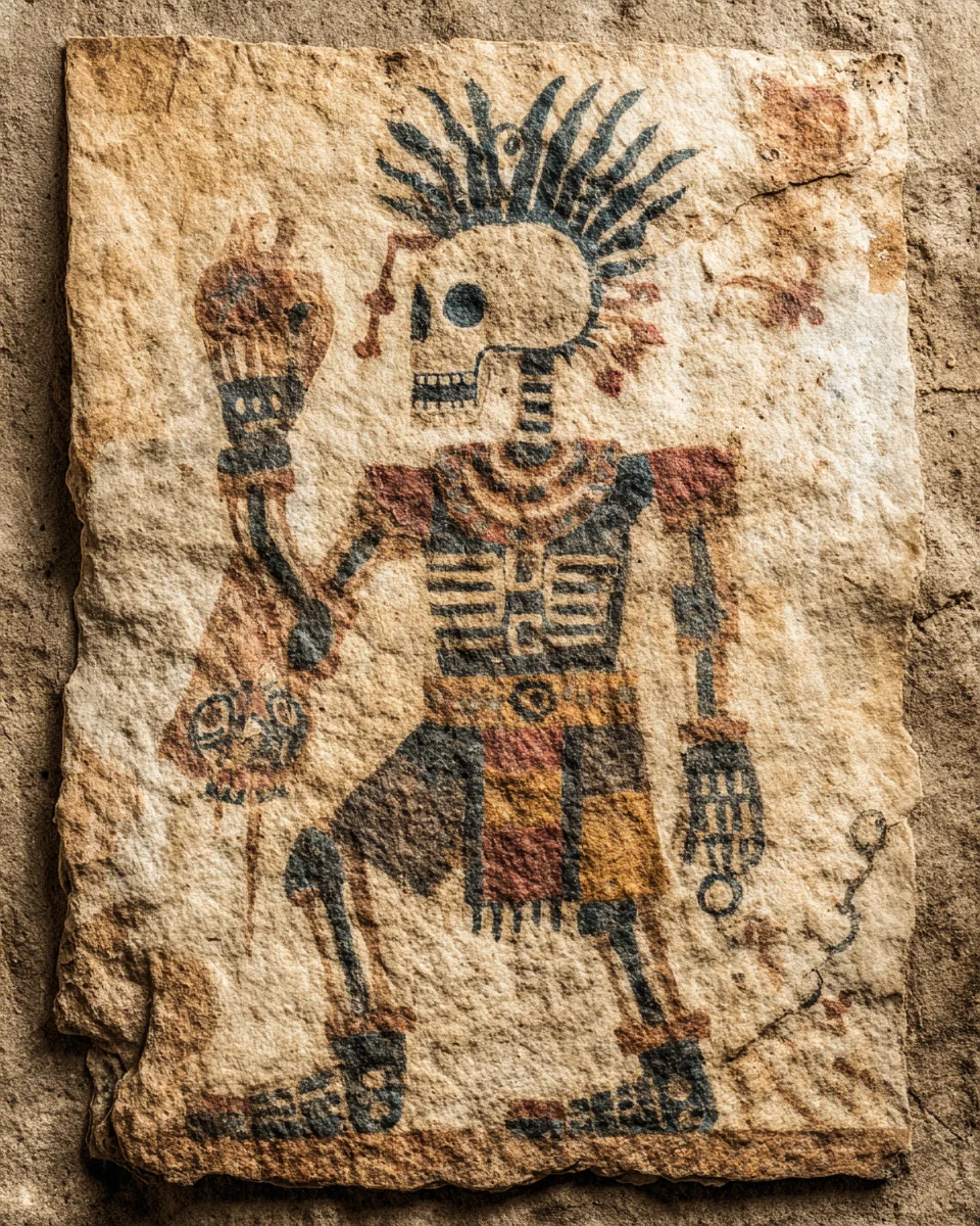 Mictlāntēcutli — Skeletal lord of Mictlan picture 2 of 4