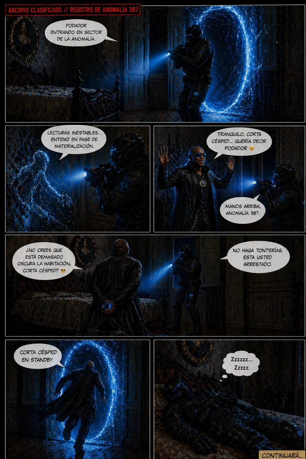 Something broke into reality. First page of my sci-fi comic. picture 1 of 1