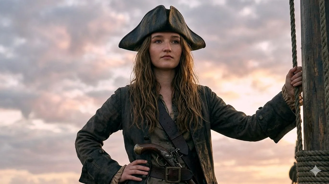 Kaitlyn Dever as Kaitlyn Sparrow, the long lost secret daughter of Jack Sparrow and Elizabeth Swann Pt. 2 picture 6 of 6