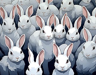 Bunnies wallpaper'