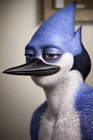 Regular Show vibes — Mordecai, but disturbingly realistic 👀'