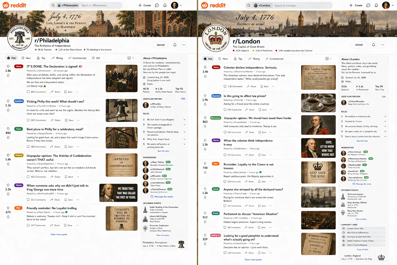 Reddit in 1776 (gpt2) picture 3 of 9