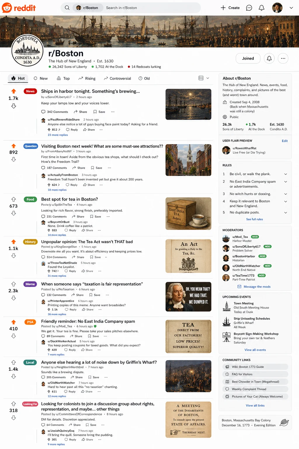 Reddit in 1776 (gpt2) picture 4 of 9