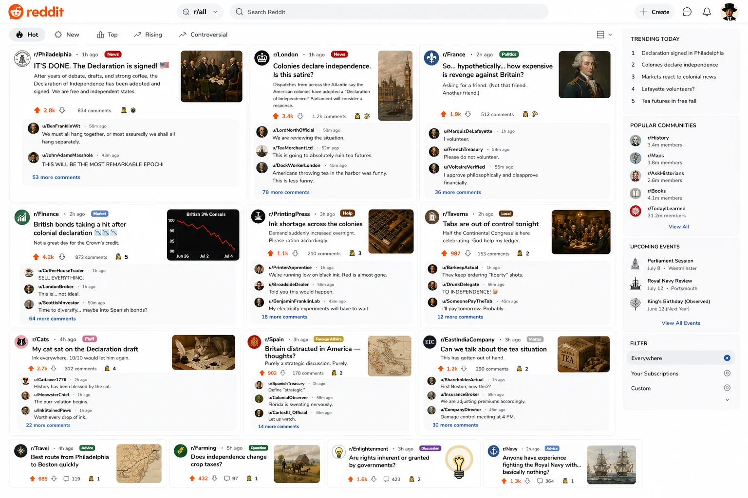 Reddit in 1776 (gpt2) picture 5 of 9