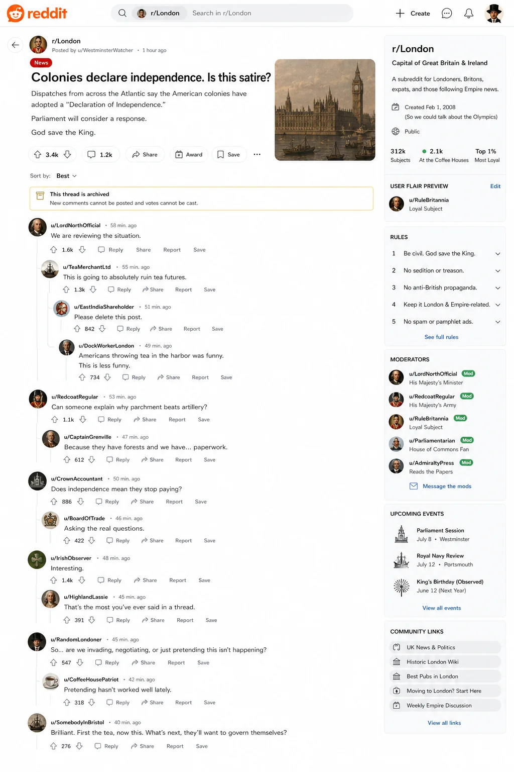 Reddit in 1776 (gpt2) picture 8 of 9