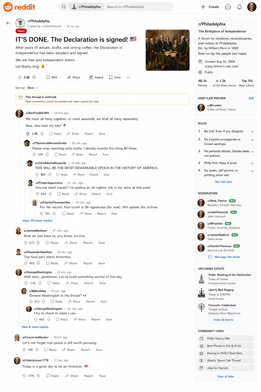 Reddit in 1776 (gpt2) picture 9 of 9