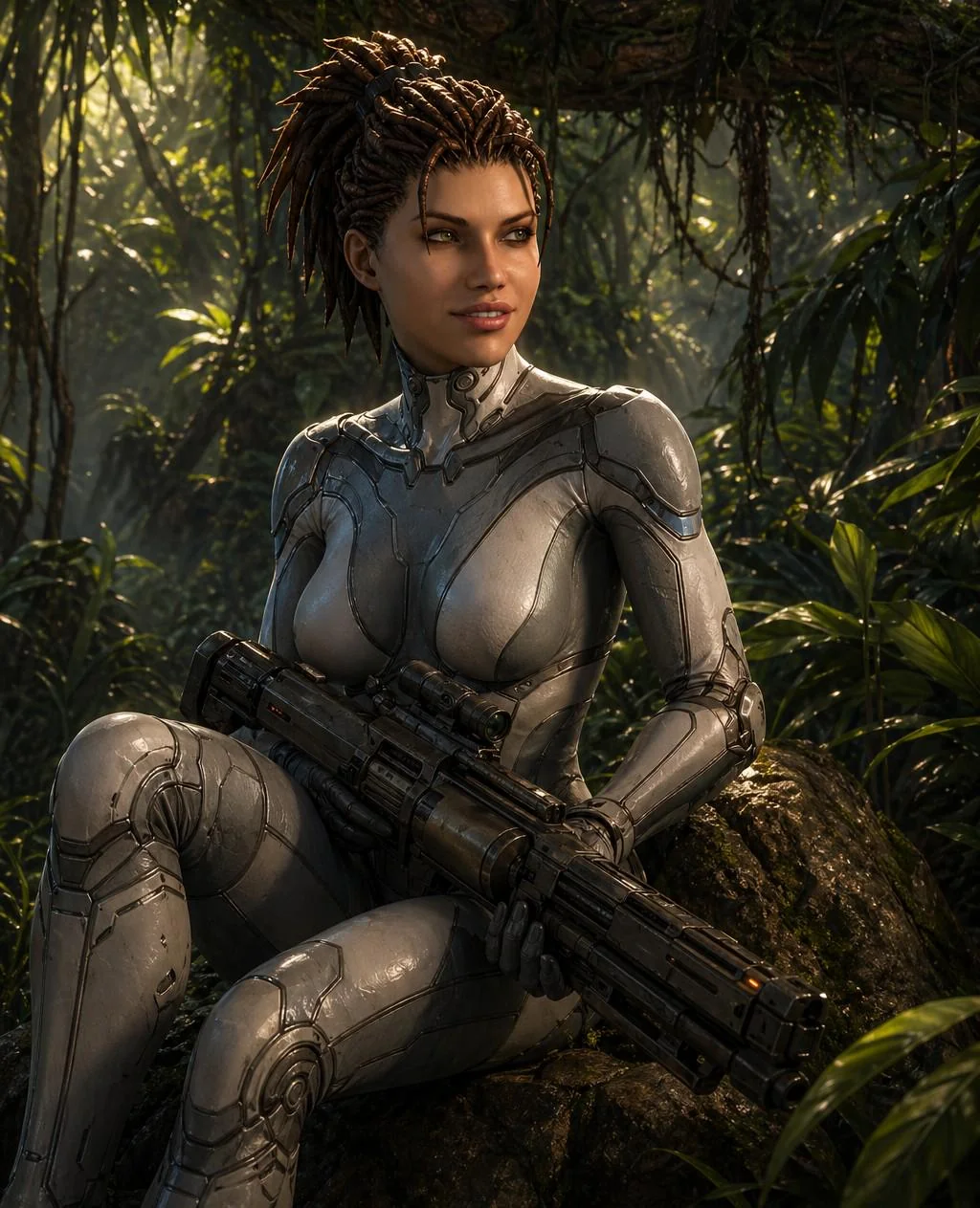 Fanart of Sarah Kerrigan from StarCraft (with her appearance from Heart of the Swarm after being deinfested) picture 1 of 1