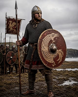 An Anglo-Saxon warrior'