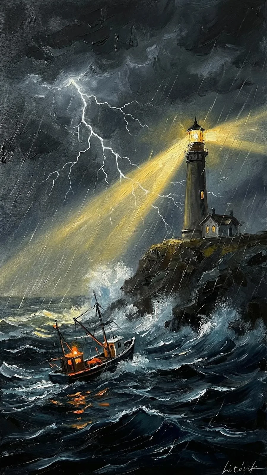 Hope That Won’t Fade in the Storm / Phone Wallpaper Archives picture 1 of 1