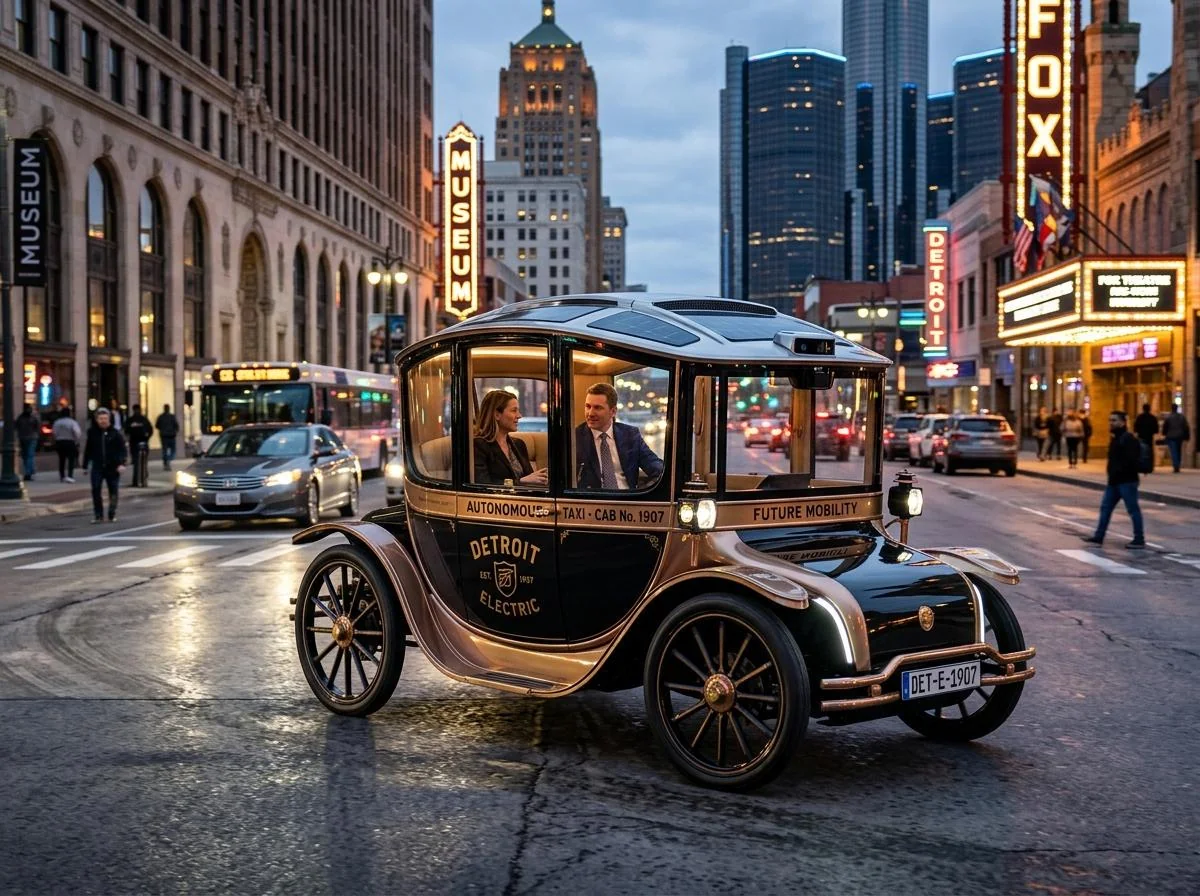 Classic futuristic self driving Detroit Electric picture 1 of 1