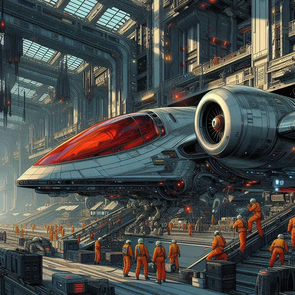 Spaceship Hangar - Comic Style picture 1 of 1