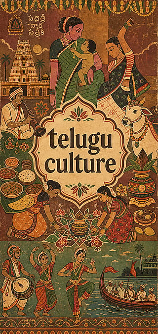Ai art depicting Telugu culture'