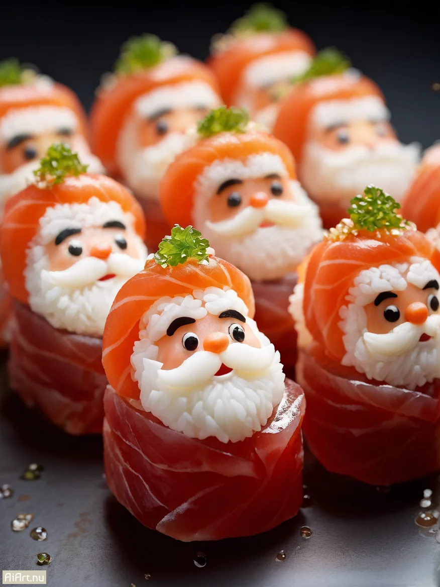 Santa Sushi - Which one do you prefer? picture 2 of 2