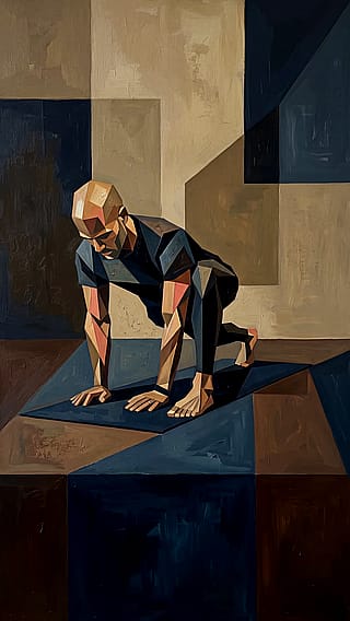 Yoga and cubism'