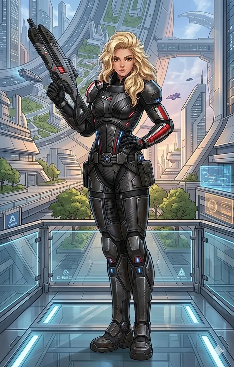 Woman in N7 armor 2 picture 1 of 1