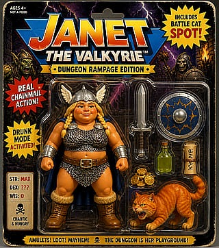 Childhood Toys - Janet The Valkyrie (and Battle Cat Spot!)'