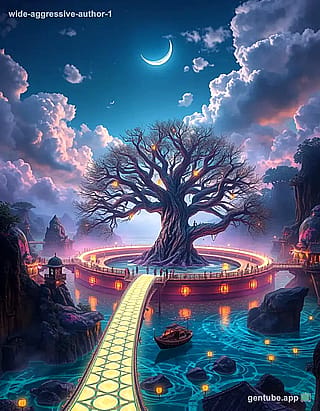 🌳 Today's Drop: The Lantern Tree | Moonlit Fantasy by wide-aggressive-author-1 (1440x2560)'