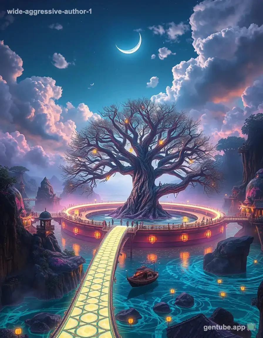 🌳 Today's Drop: The Lantern Tree | Moonlit Fantasy by wide-aggressive-author-1 (1440x2560) picture 1 of 1