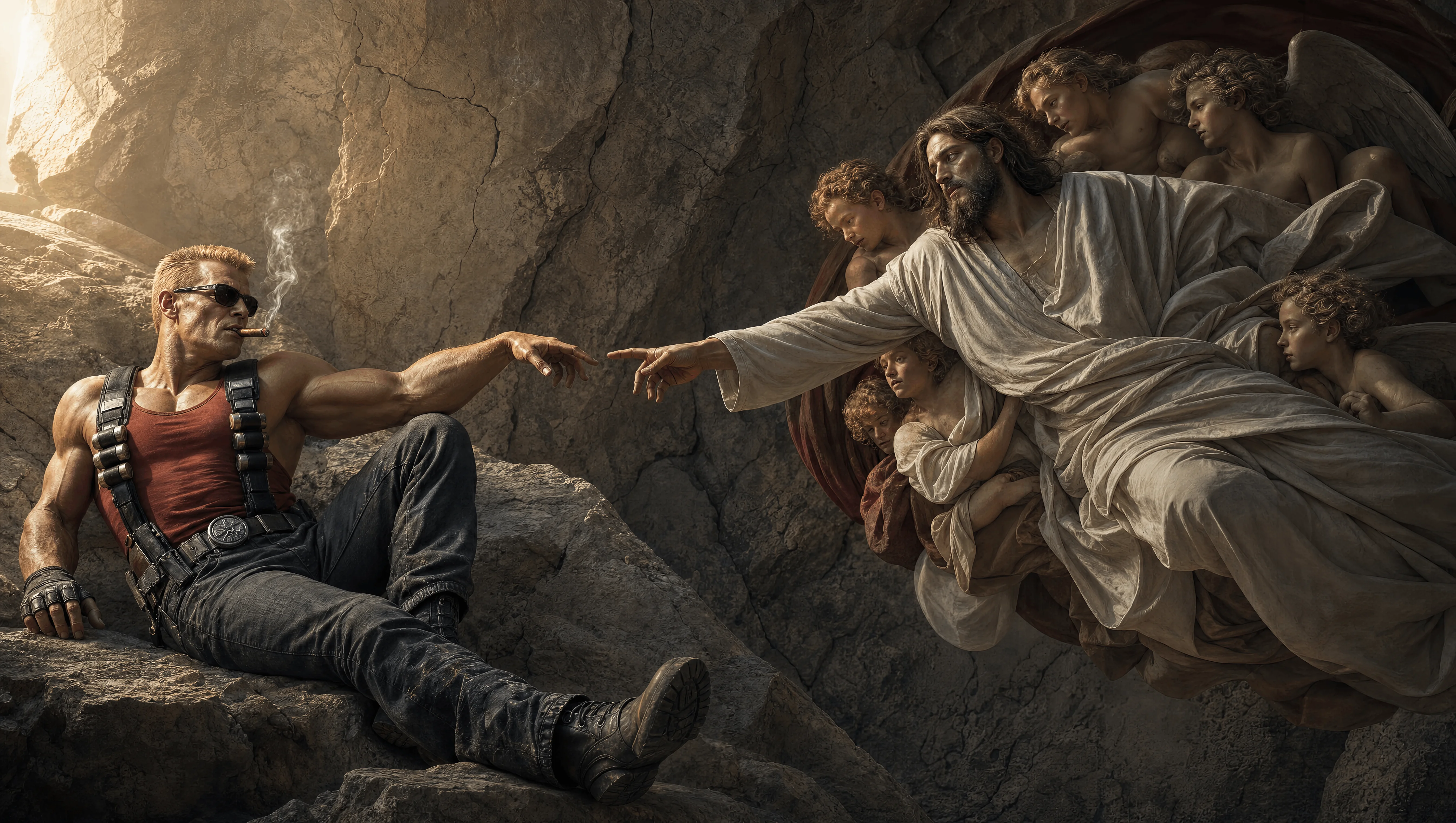 WALLPAPER | Duke Nukem meets Jesus picture 1 of 1