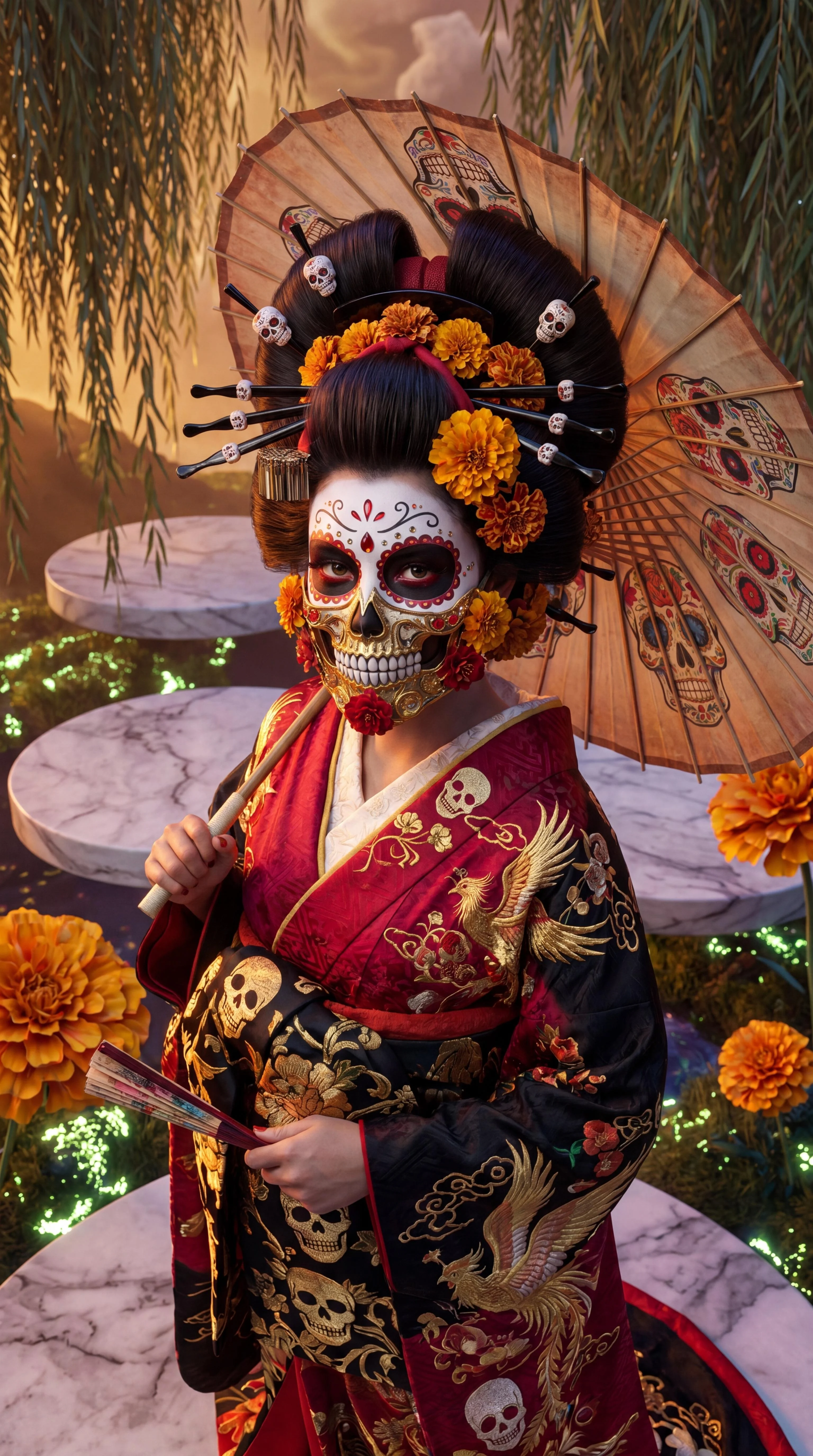 Los Muerte Menpō Geisha Editorial picture 2 of 5