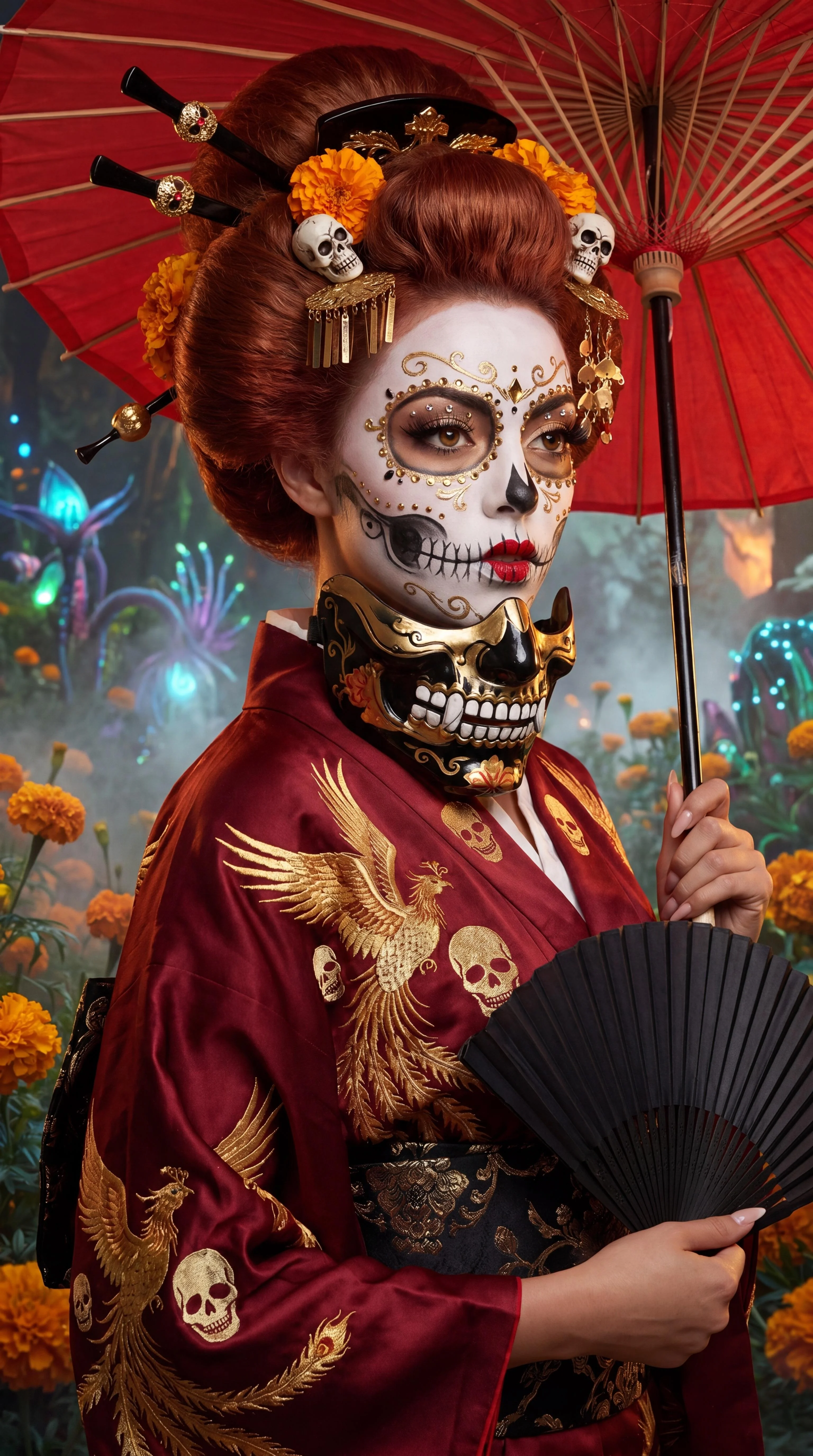 Los Muerte Menpō Geisha Editorial picture 5 of 5