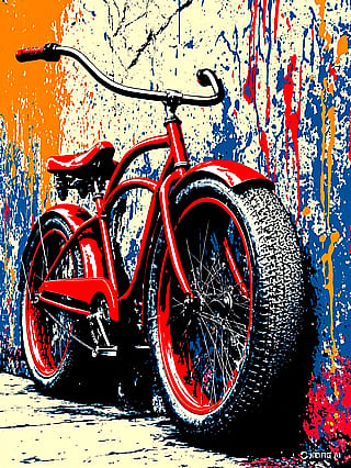 Bicycle Pop Art Style'