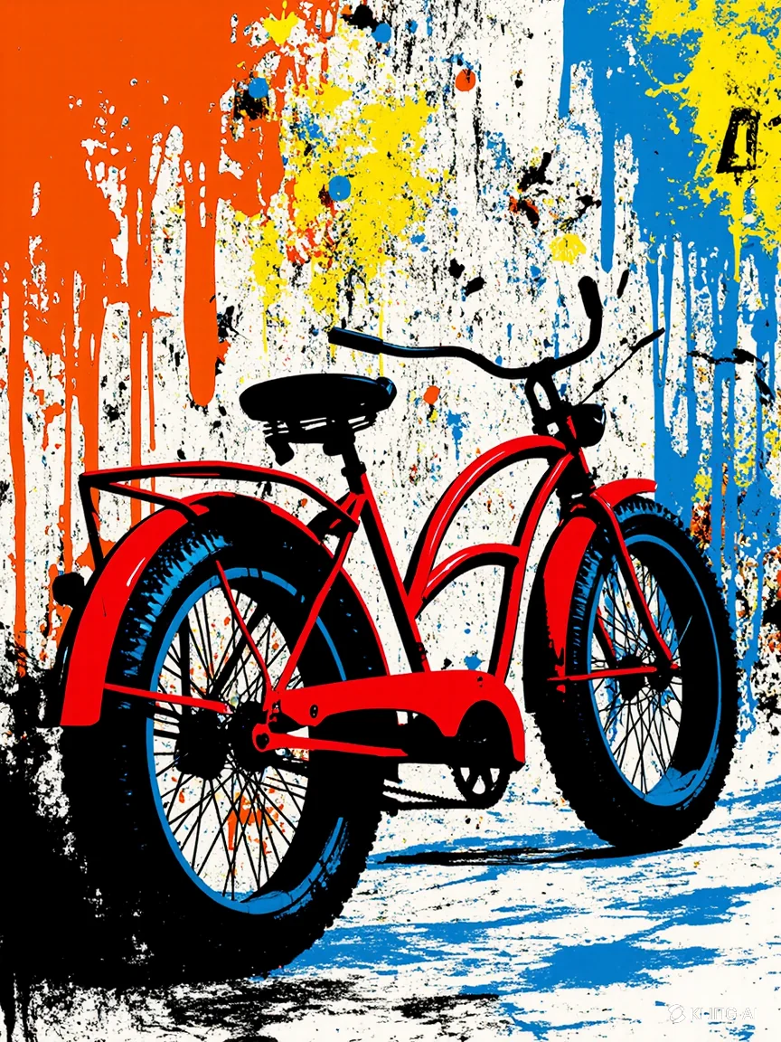 Bicycle Pop Art Style picture 4 of 8