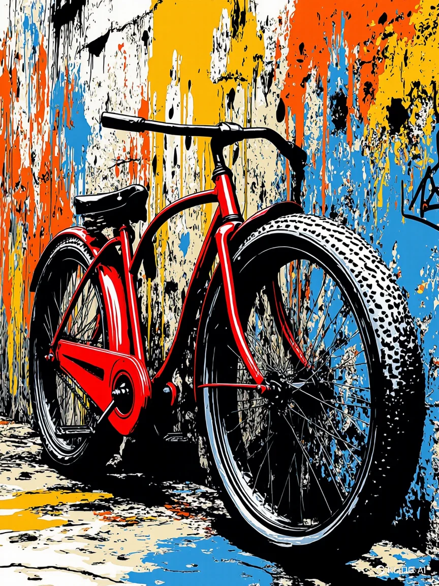 Bicycle Pop Art Style picture 6 of 8