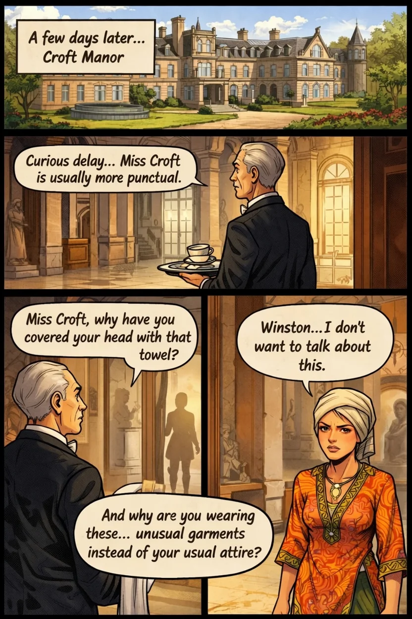 Lara Croft short funny comic picture 2 of 4