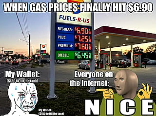 When the gas price hits'