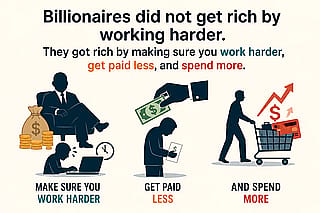 Billionaires don't get richer by working harder'