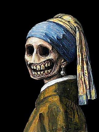 The ugly girl with a pearl earring'
