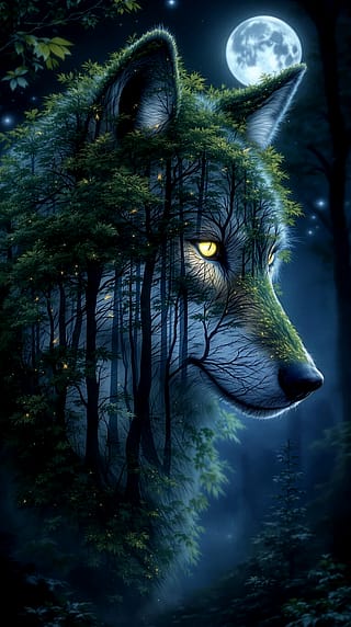 Wolves are the guardians of the forest'