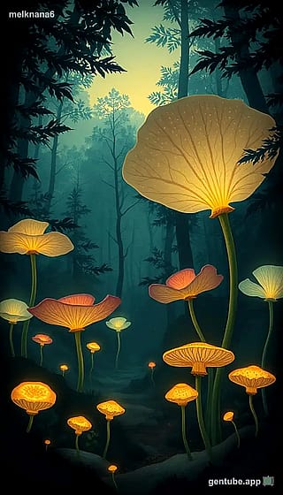 🍄 Today's Drop: The Glowing Grove | Botanical Fantasy by melknana6 (1440x2560)'