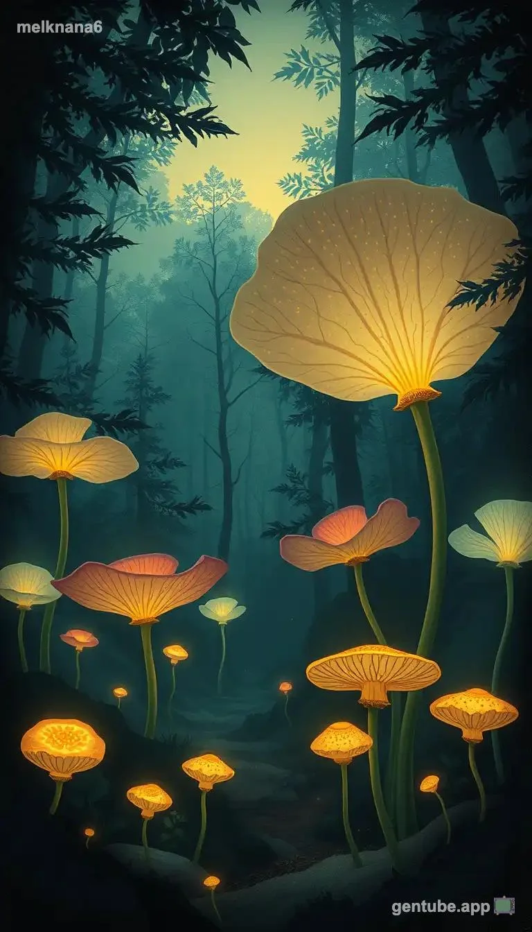 🍄 Today's Drop: The Glowing Grove | Botanical Fantasy by melknana6 (1440x2560) picture 1 of 1