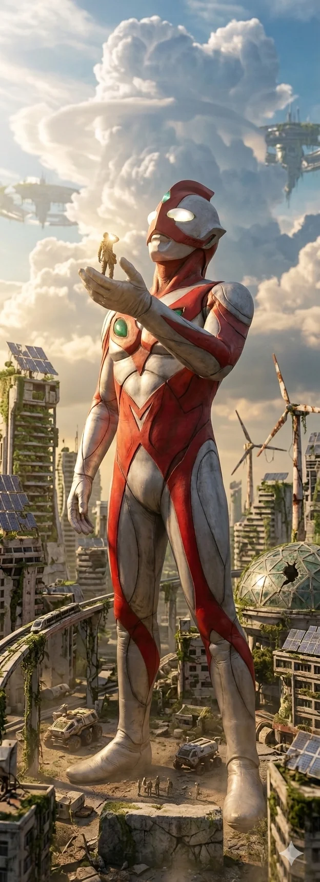 Ultraman Eden (ウルトラマンエデン) In the future to the Solarpunk era, humans finally discover and truth about Ultraman were the original humans and their ancestors. Character design were inspired from Hiroshi Maruyama. [ オリジナルウルトラマン , オリトラマン , Oritraman , Oritra , Oritoraman , Oritora , UltramanOC ] picture 4 of 7