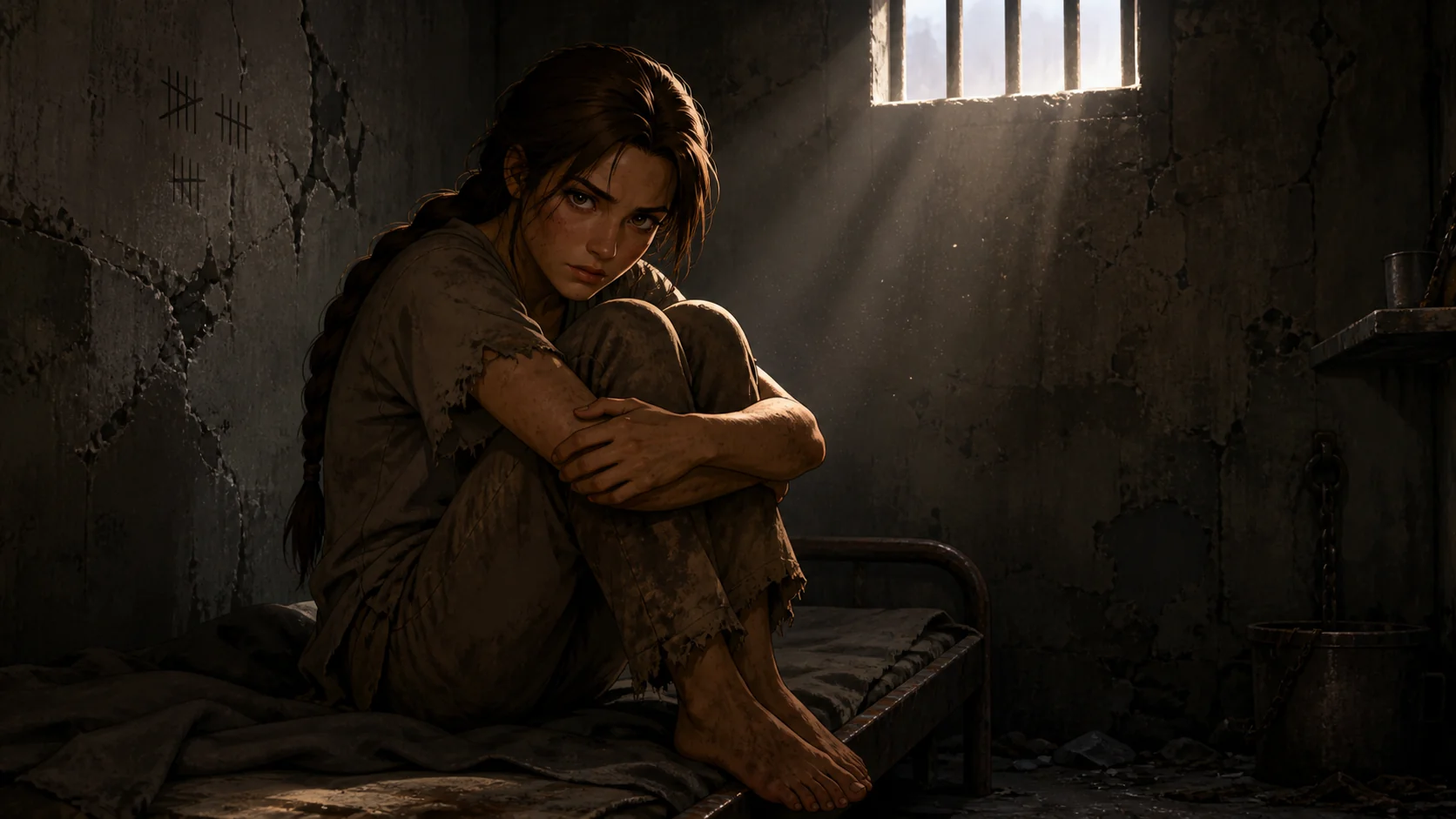 Lara Croft imprisoned fanart picture 1 of 3