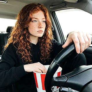 Gotta go with a bucket on long car drives'