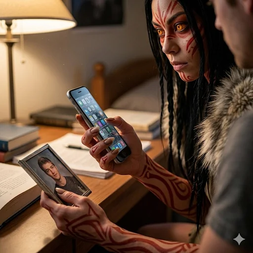 Guy Connecting With His Skinwalker Girl picture 1 of 2