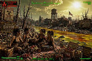 Fallout der Alltag der Ghule *( Chat gpt generiert *)'