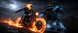Supernatural race under moonlit skies'