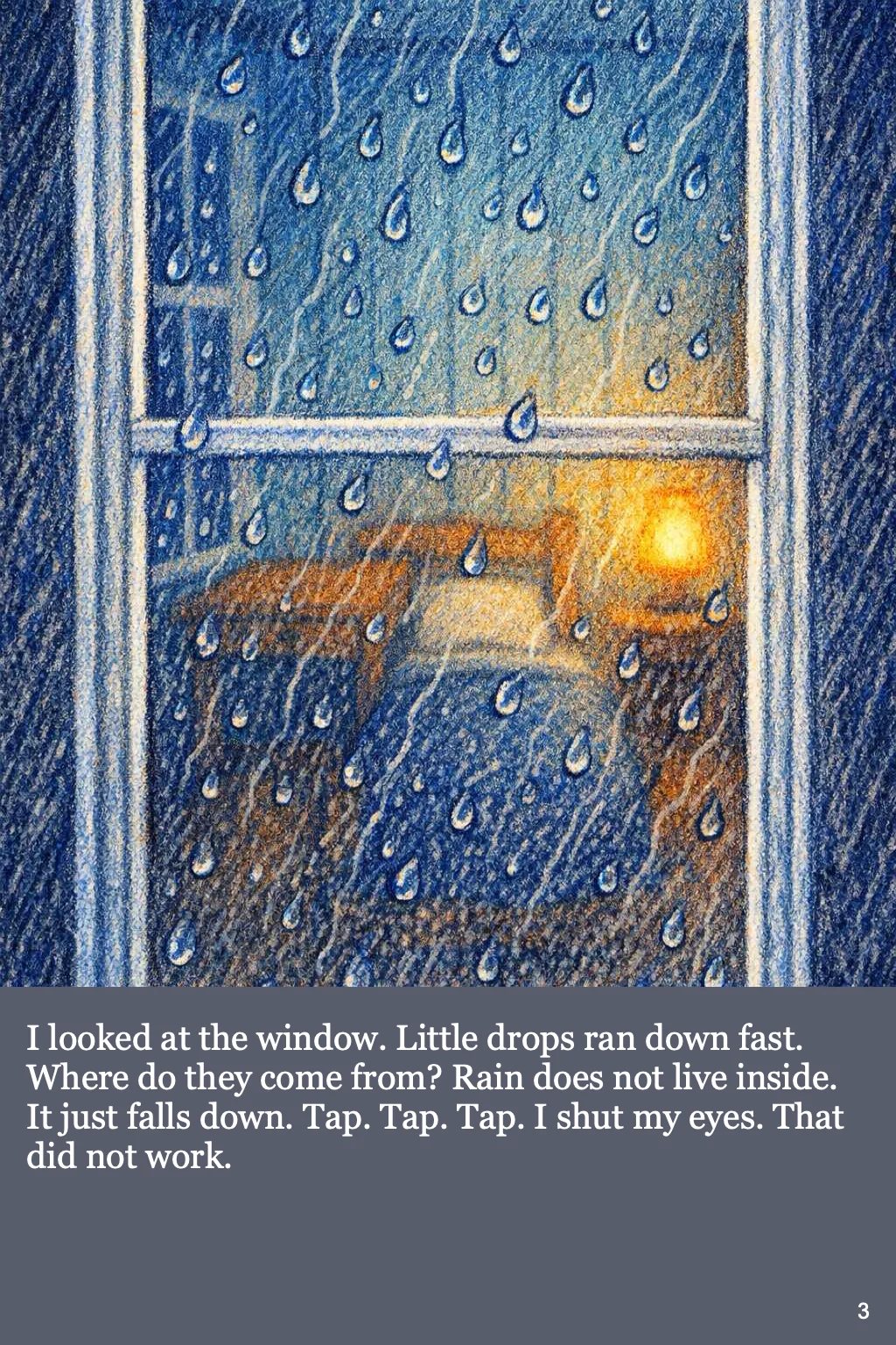 The Night I followed A Raindrop (Inspired by Harold and the Purple Crayon) picture 9 of 11