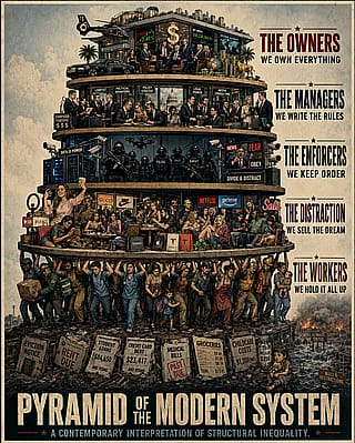 The MODERN Pyramid of the capitalistic system'
