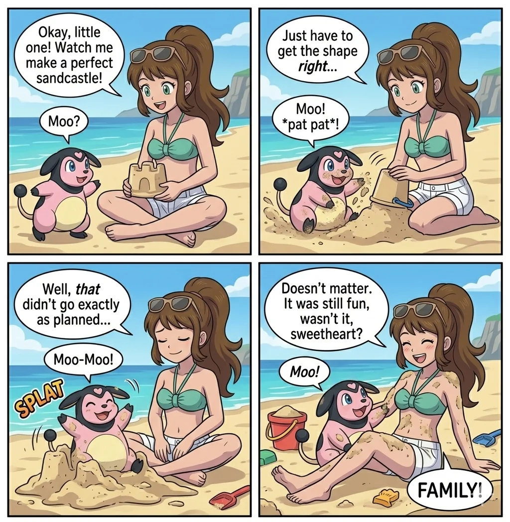 Some images of Skye and her adorable baby Miltank, Millie picture 2 of 3
