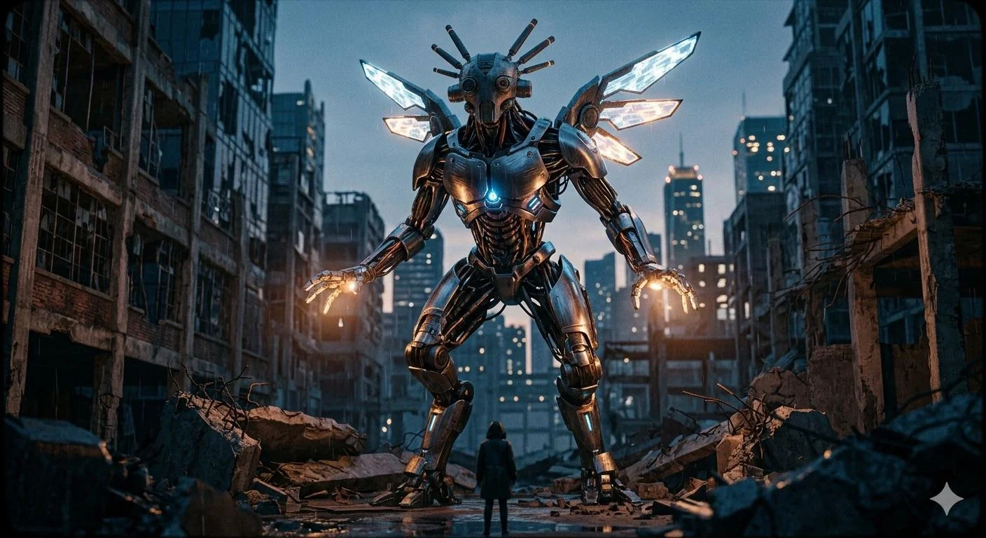 Super metallic Style (music) cyber deus ex machine cinematic shot epic picture 2 of 3