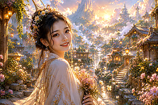 Bringing Flowers Home'