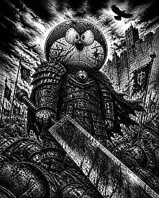 Doraemon but in Berserk version'