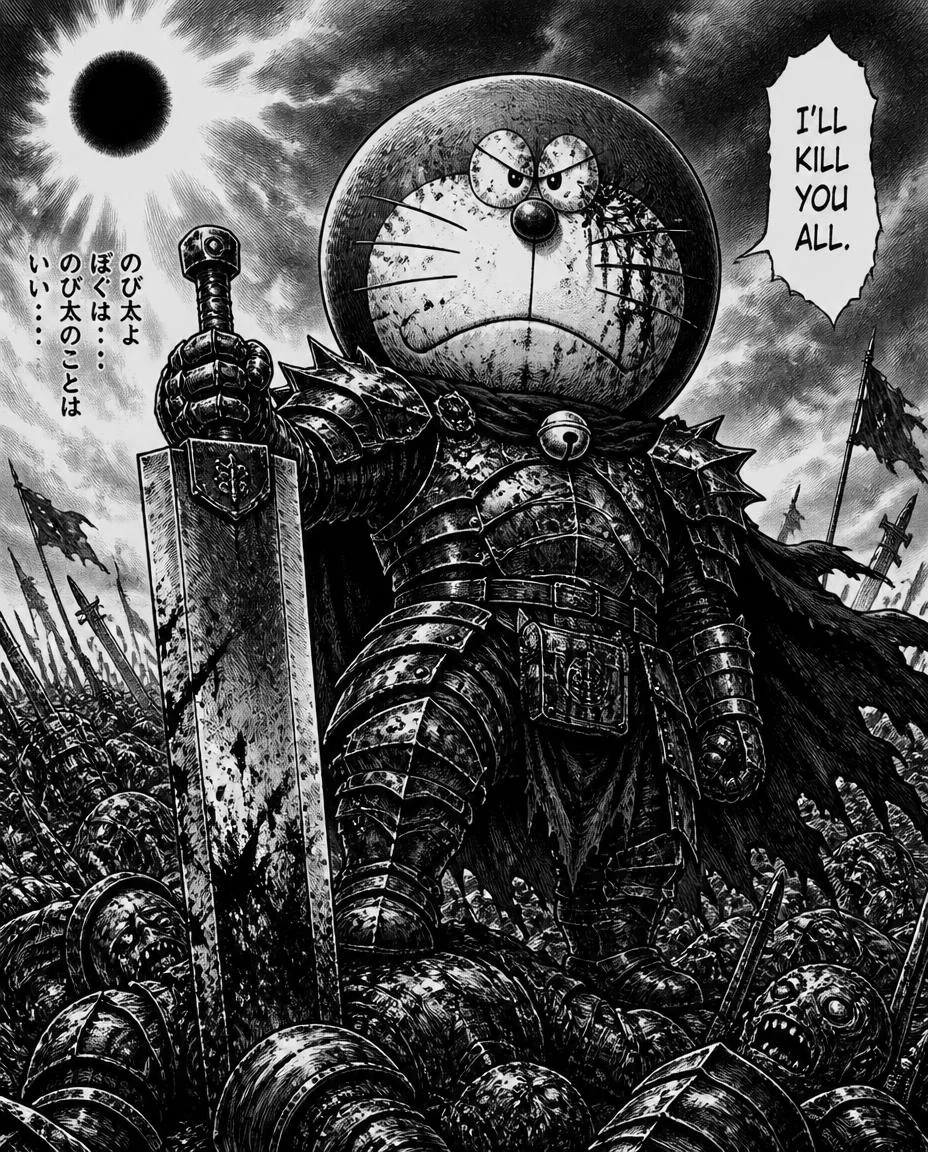 Doraemon but in Berserk version picture 2 of 3