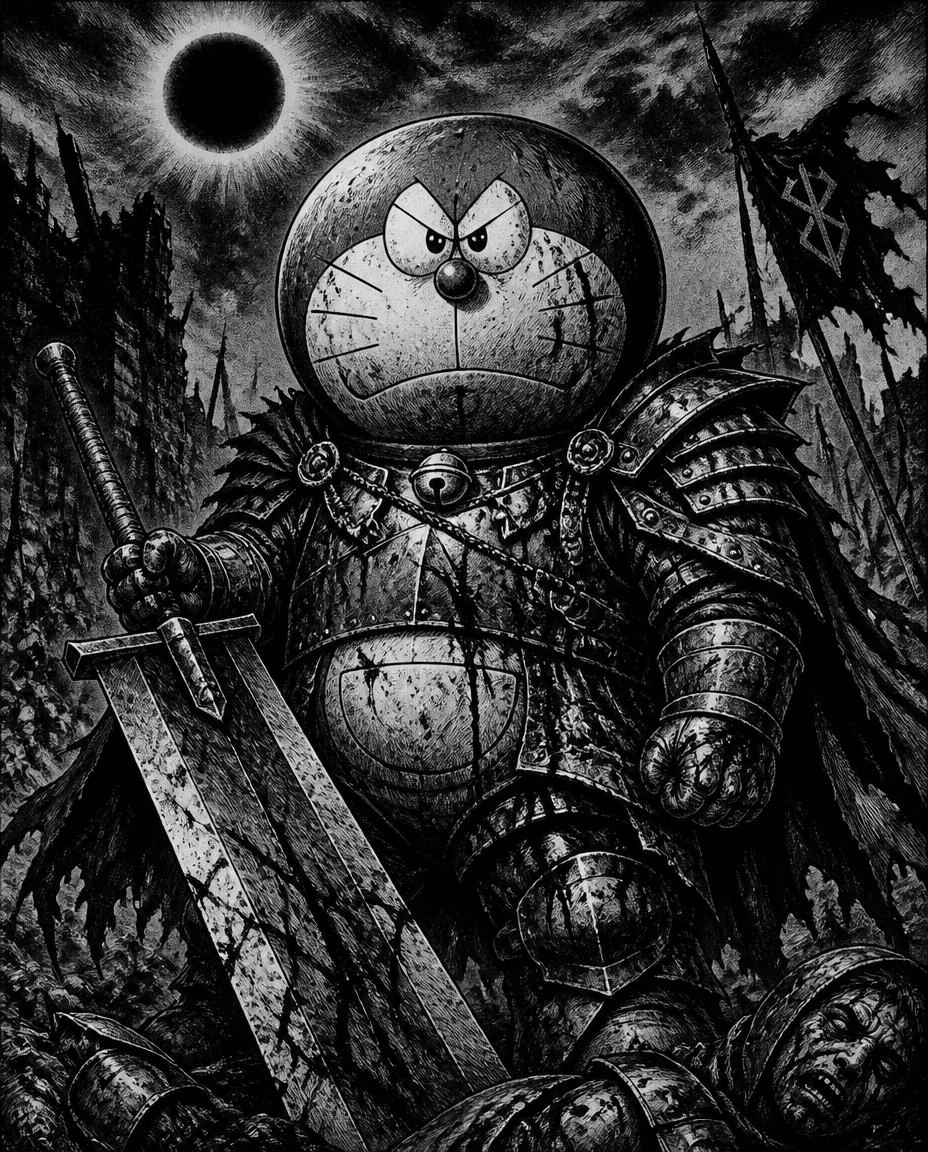 Doraemon but in Berserk version picture 3 of 3